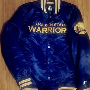 Golden State Warriors Starter Jacket Satin Black L